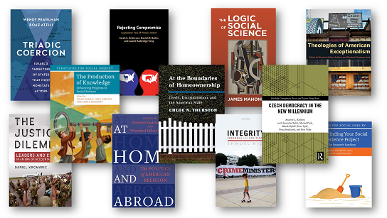 Collage of faculty publication covers