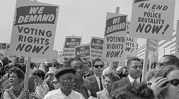 Civil rights march in Washington, DC